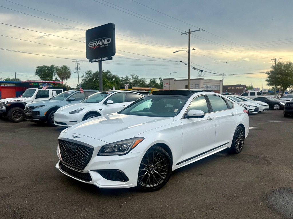 White 2020 Genesis G80 Sedan Rear-Wheel Drive Automatic