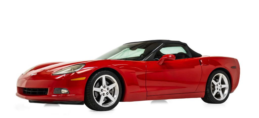 Red 2005 Chevrolet Corvette Convertible RWD Convertible Rear-Wheel Drive Automatic
