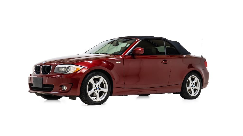 Red (Maroon) 2012 BMW 1 Series Convertible Rear-Wheel Drive Automatic