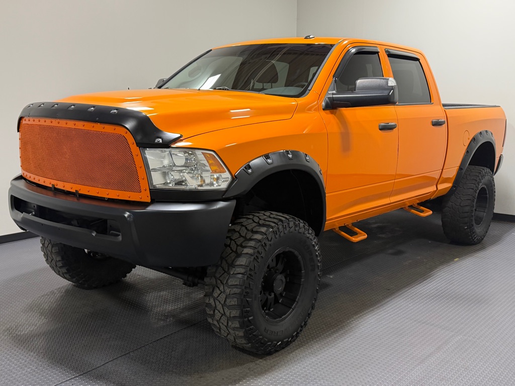 Orange 2014 RAM 3500 Tradesman Crew Cab 4WD Pickup Truck Four-Wheel Drive Automatic