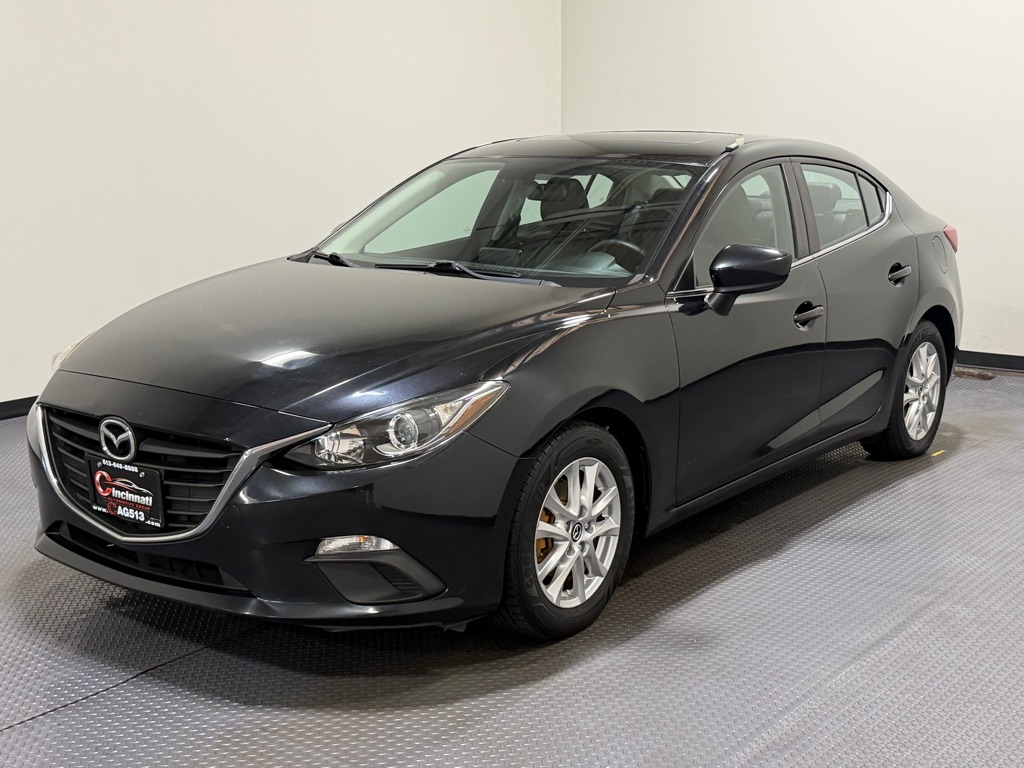 Black 2014 Mazda MAZDA3 Sedan Front-Wheel Drive 6-Speed Manual