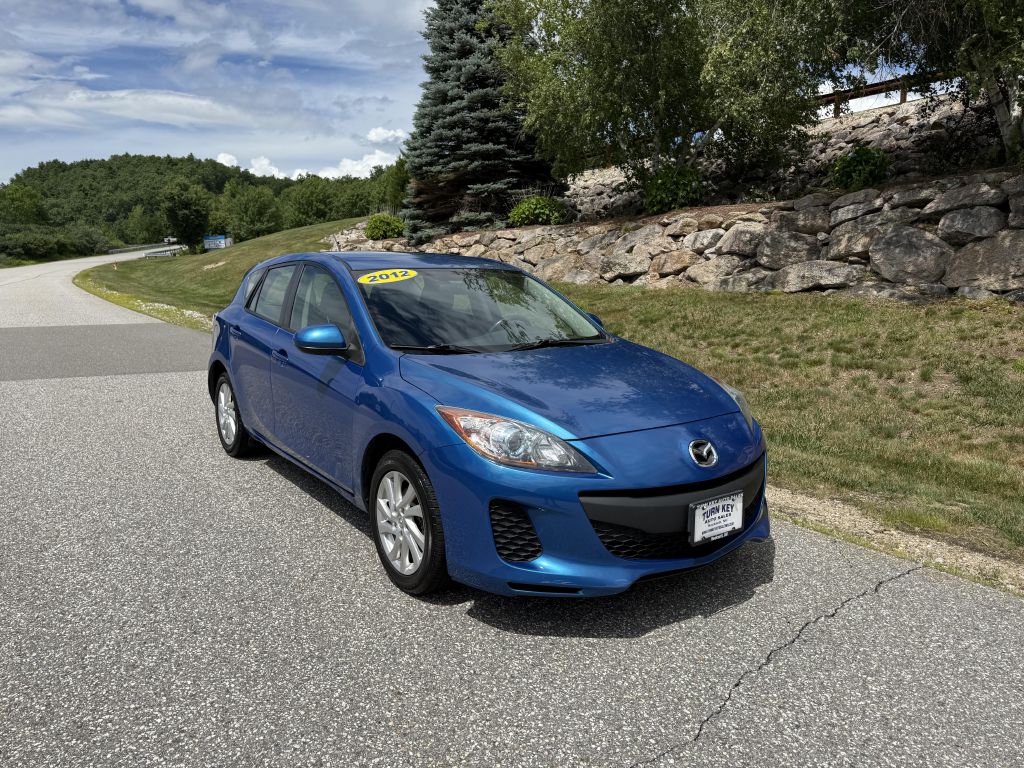 Blue 2012 Mazda MAZDA3 Hatchback Front-Wheel Drive Automatic
