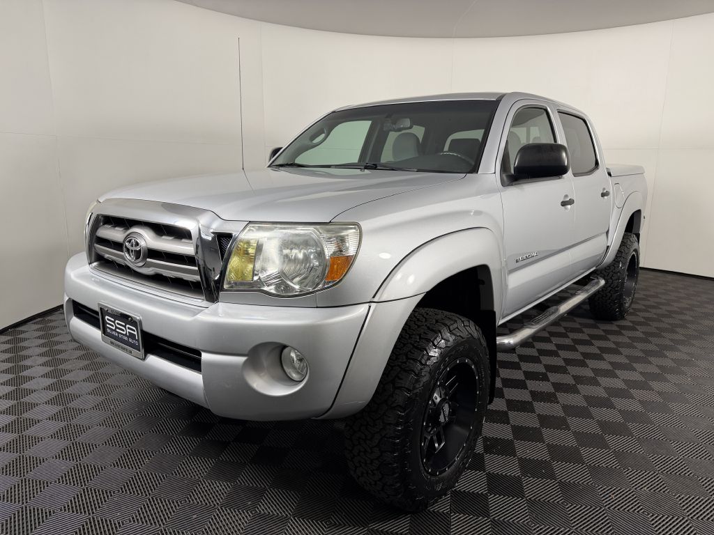 Silver 2010 Toyota Tacoma PreRunner Double Cab V6 Pickup Truck 4X2 Automatic