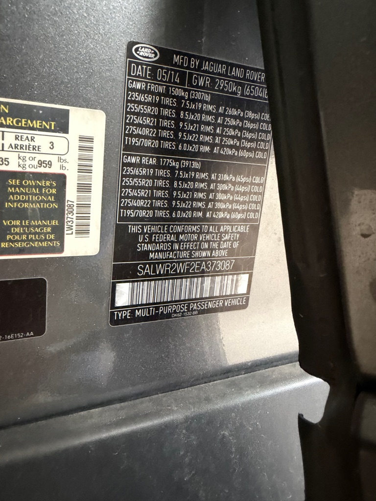 Photo 18 of this LAND ROVER RANGE ROVER SPO