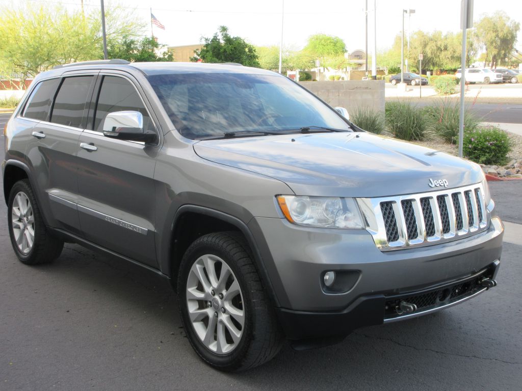 Gray 2012 Jeep Grand Cherokee Overland 4WD SUV / Crossover Four-Wheel Drive Automatic