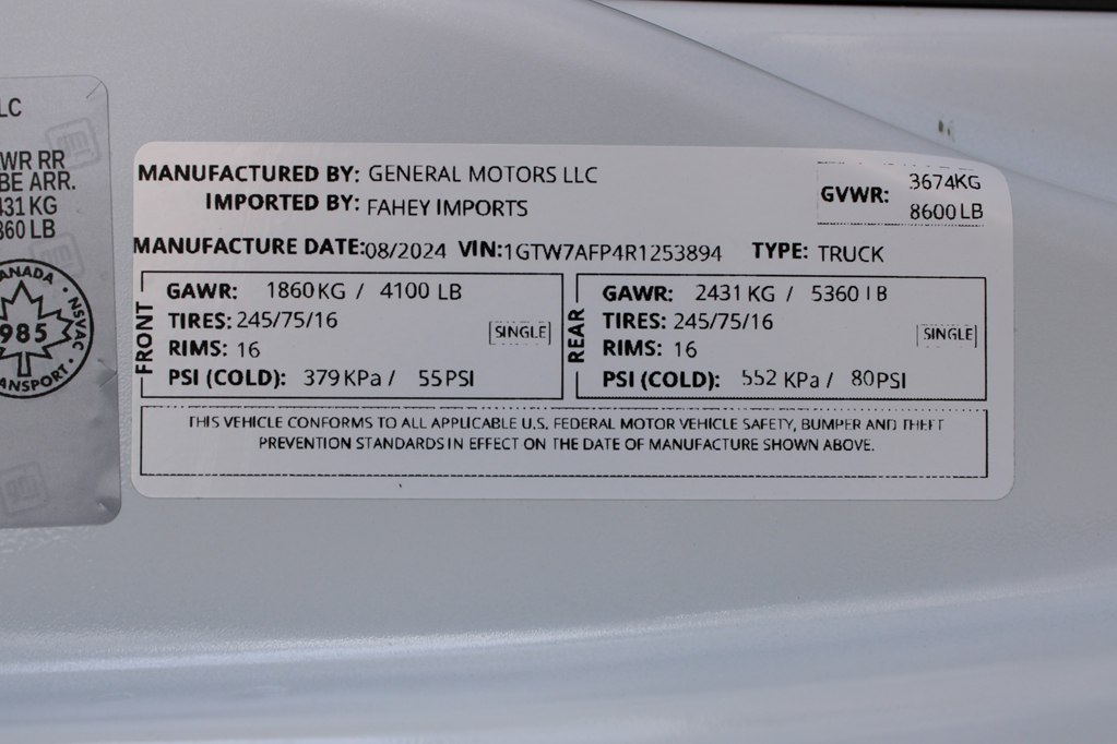 2024 Gmc Savana 2500 Cargo photo 24