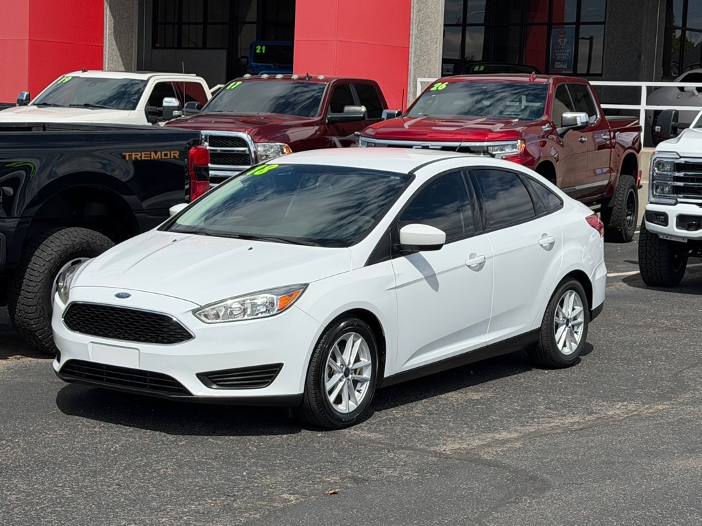 White 2018 Ford Focus Sedan Front-Wheel Drive Automatic