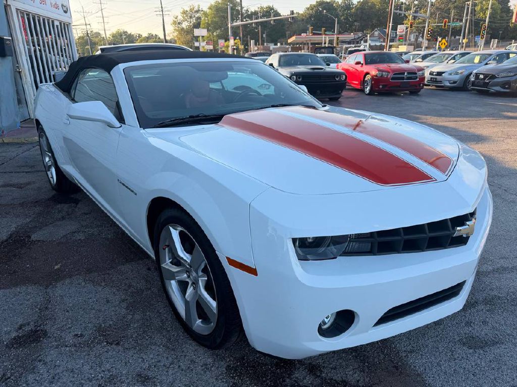 White 2011 Chevrolet Camaro Convertible Rear-Wheel Drive Automatic