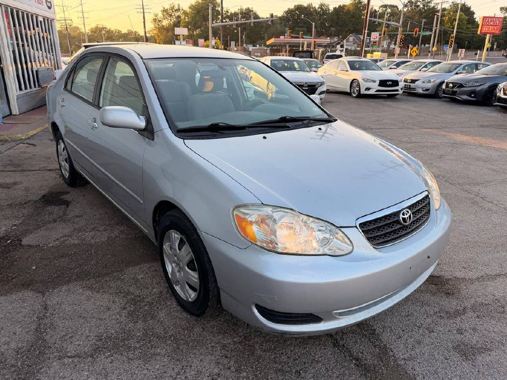 Silver 2007 Toyota Corolla Sedan Front-Wheel Drive Automatic
