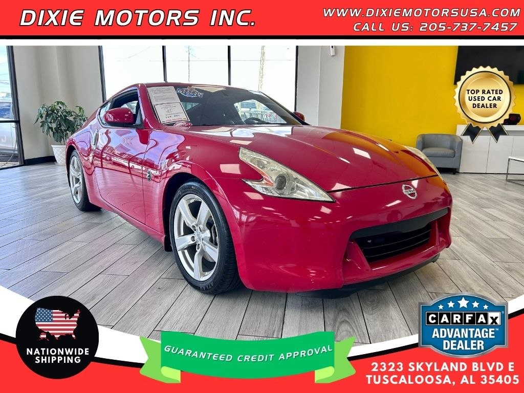 Red 2011 Nissan 370Z Base Coupe Rear-Wheel Drive Automatic