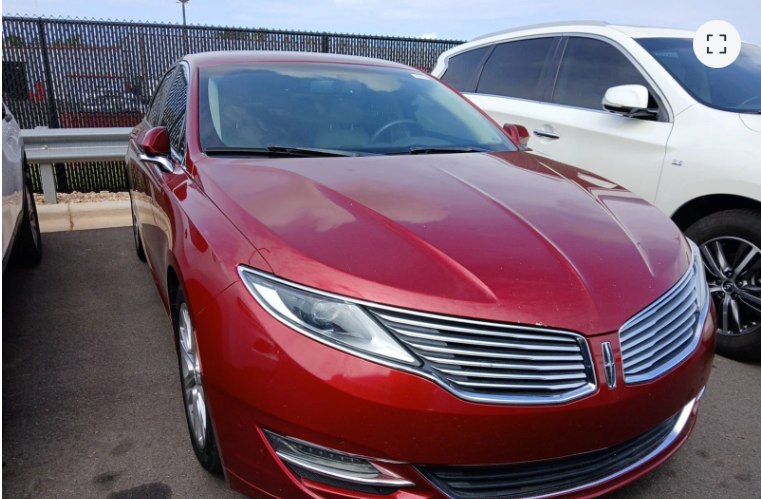 Red 2016 Lincoln MKZ FWD Sedan Front-Wheel Drive Automatic