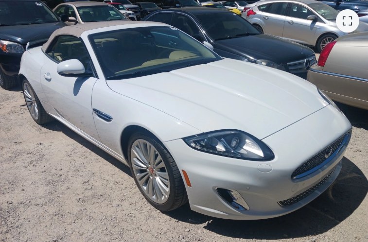 White 2012 Jaguar XK-Series XK Convertible RWD Convertible Rear-Wheel Drive Automatic