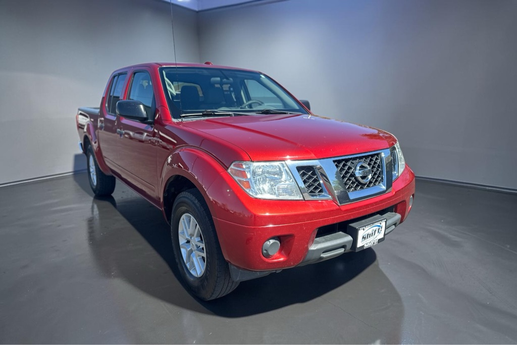 Red 2018 Nissan Frontier SV V6 Crew Cab Pickup Truck 4X2 Automatic