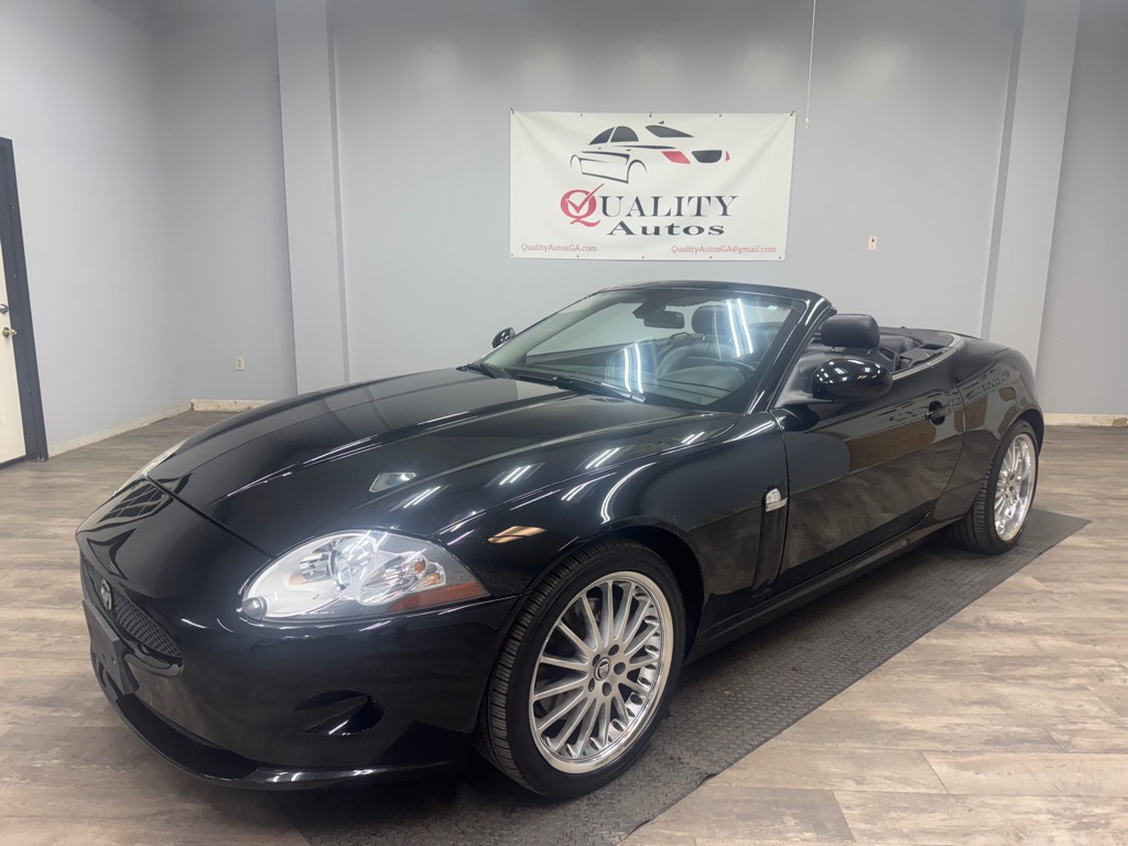 Black 2008 Jaguar XK-Series XK Convertible RWD Convertible Rear-Wheel Drive Automatic
