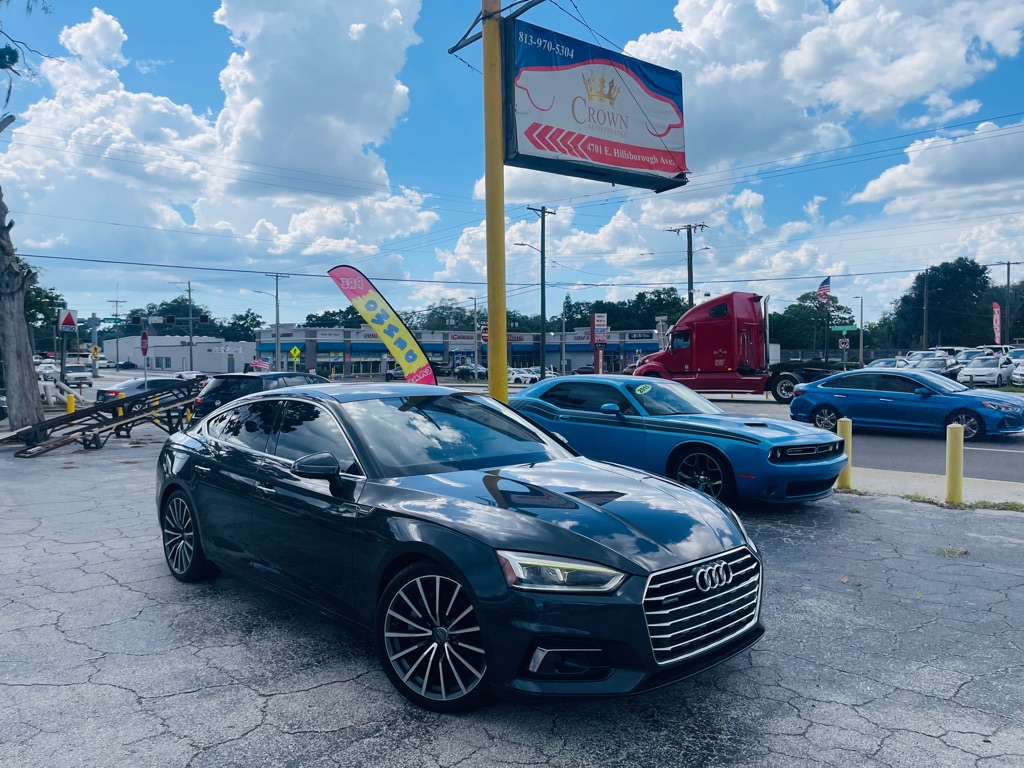Gray 2018 Audi A5 Sportback Sedan All-Wheel Drive Automatic