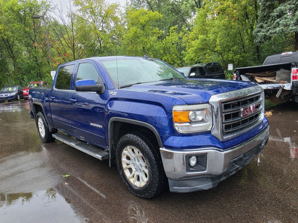 Blue 2014 GMC Sierra 1500 Pickup Truck Four-Wheel Drive Automatic