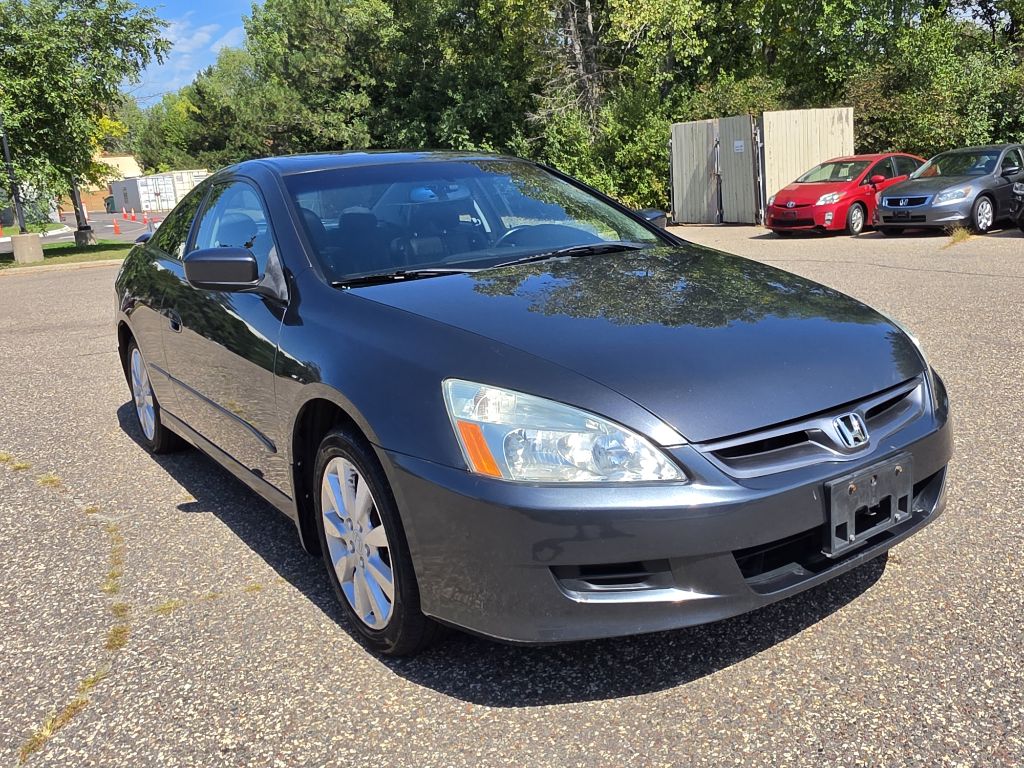 Gray 2006 Honda Accord Coupe Coupe Front-Wheel Drive Automatic
