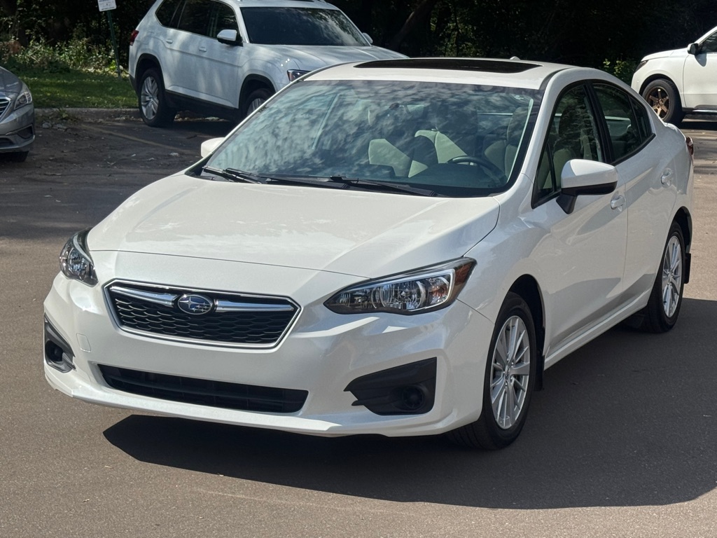 White 2017 Subaru Impreza Sedan All-Wheel Drive Continuously Variable Transmission
