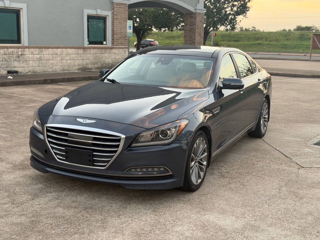 Blue 2016 Hyundai Genesis Sedan Rear-Wheel Drive Automatic