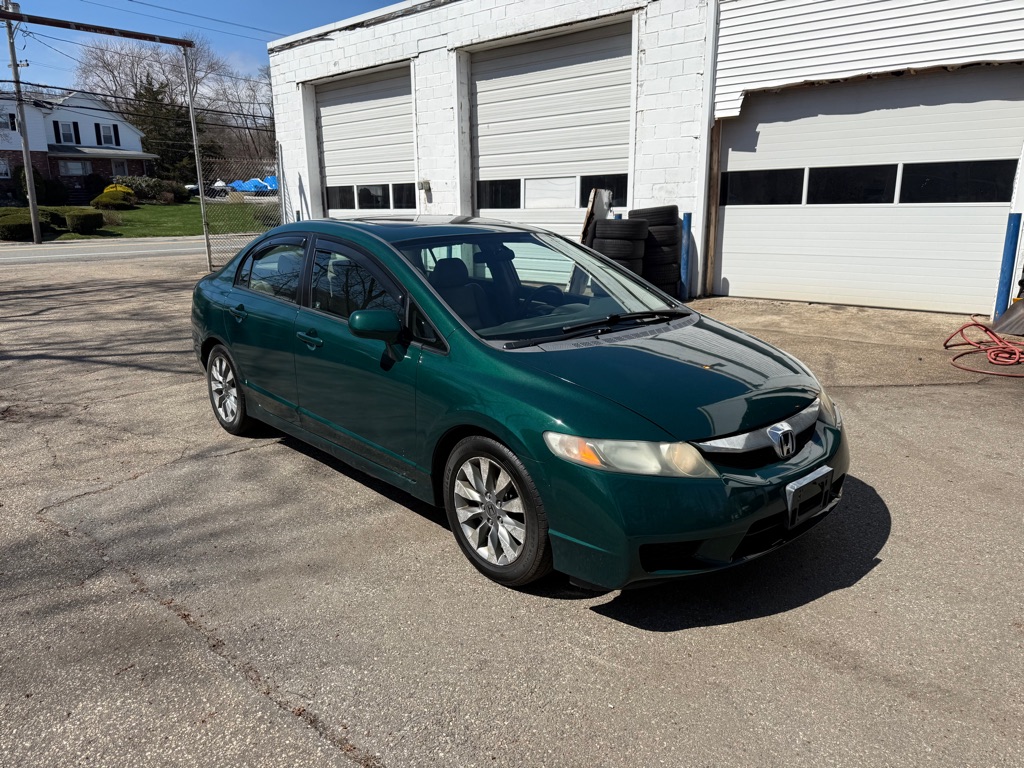 Green 2009 Honda Civic EX-L Sedan Front-Wheel Drive Automatic