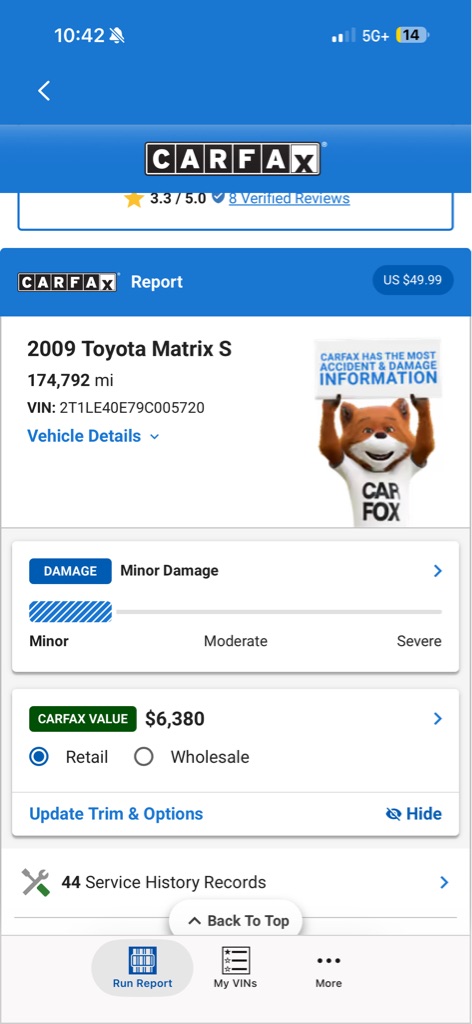 Photo 18 of this TOYOTA COROLLA MATRIX
