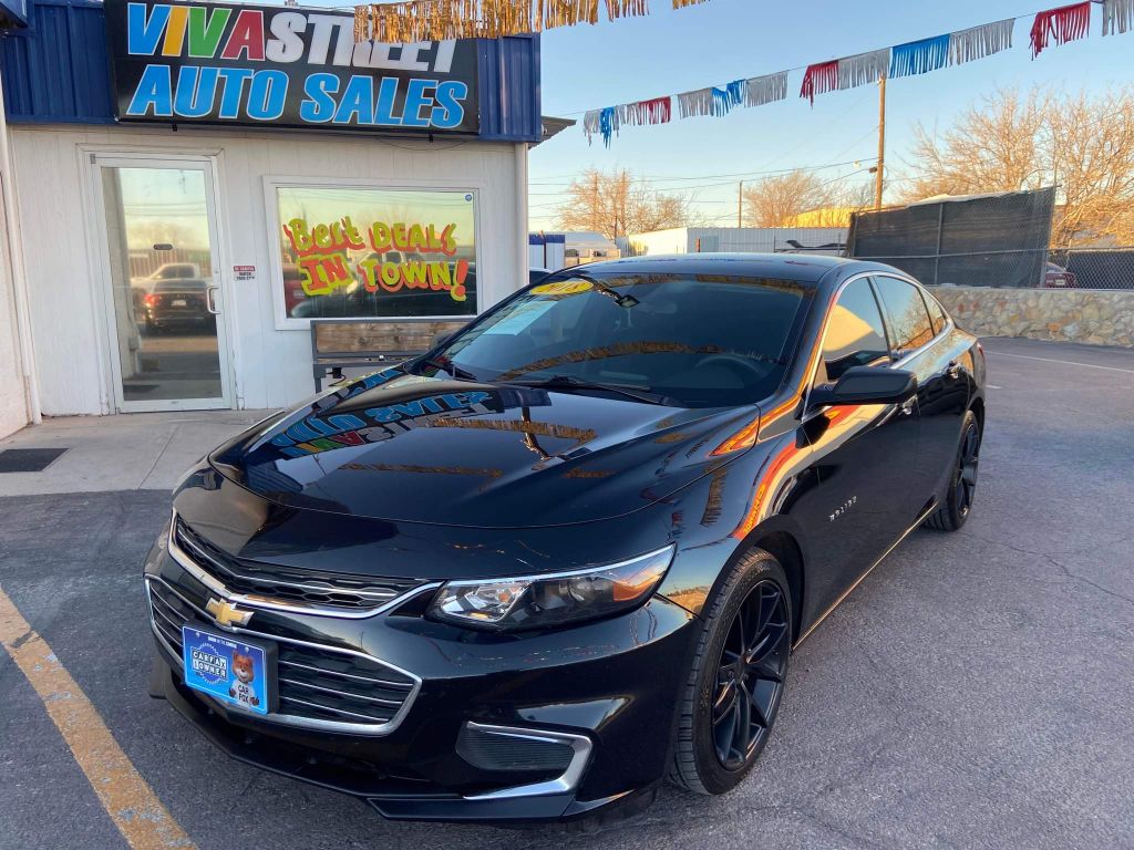 2018 CHEVROLET MALIBU in EL PASO TX at VIVASTREET AUTO SALES LLC, Black