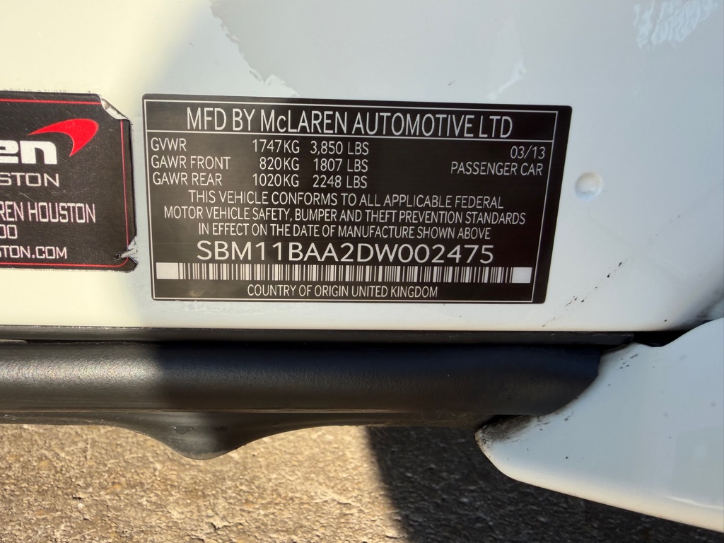 Photo 123 of this MCLAREN AUTOMOTIVE MP4-12C