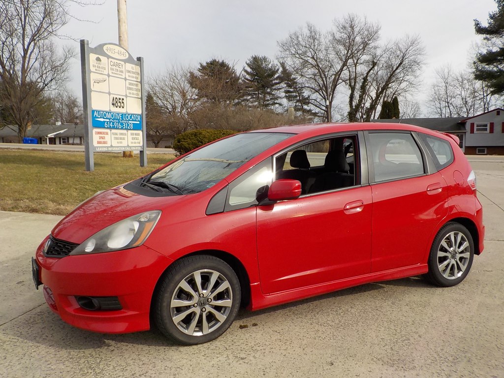 Red 2013 Honda Fit Hatchback Front-Wheel Drive Automatic