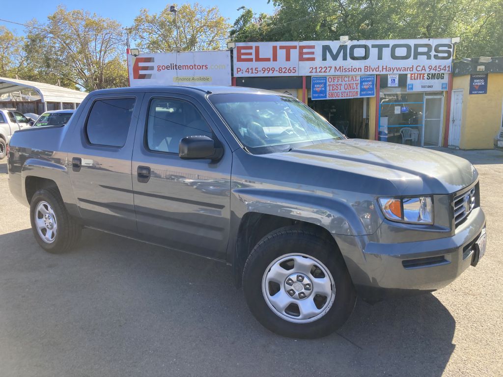Gray 2007 Honda Ridgeline Pickup Truck All-Wheel Drive Automatic