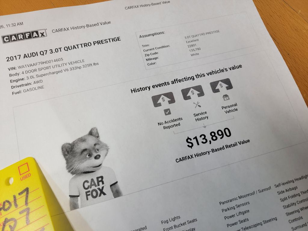 Image for 2017 Audi Q7 V6 PRESTIGE New Tires-Loaded Up-3rd Row