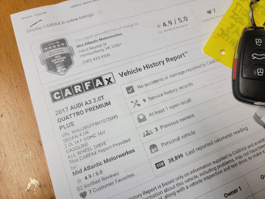 Image for 2017 Audi A3 QUATTRO S Tronic-Camera-S Line PERFECT