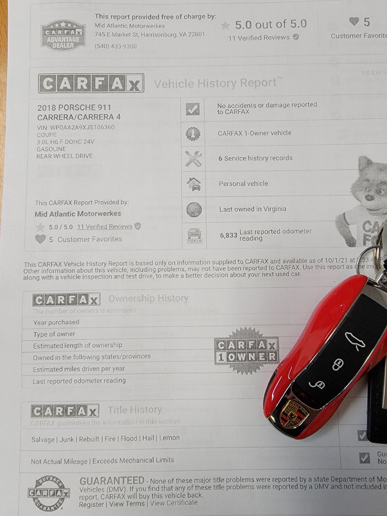 Image for 2018 Porsche 911 CARRERA T 7-Speed Manual - Upgraded!