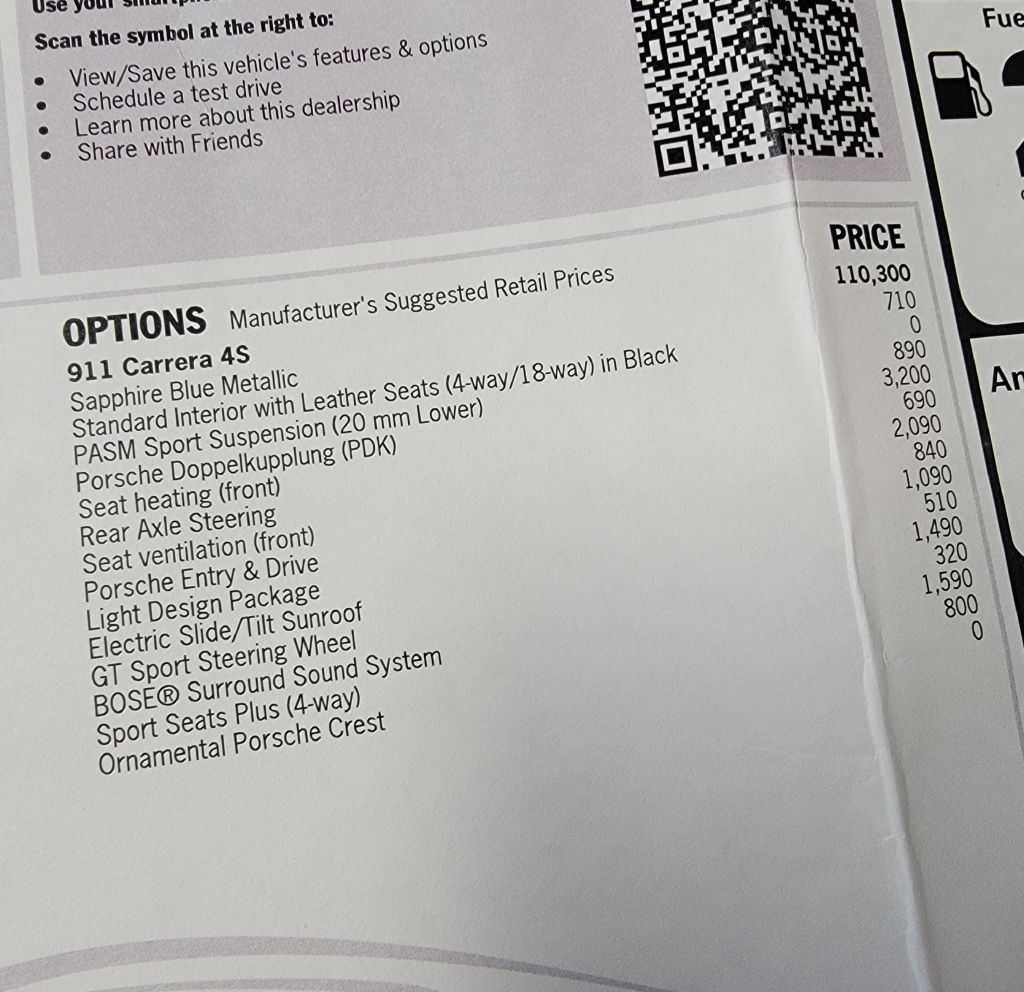 Image for 2017 Porsche 911 C4S CARRERA 1 Owner! PASM- Sport Seats +