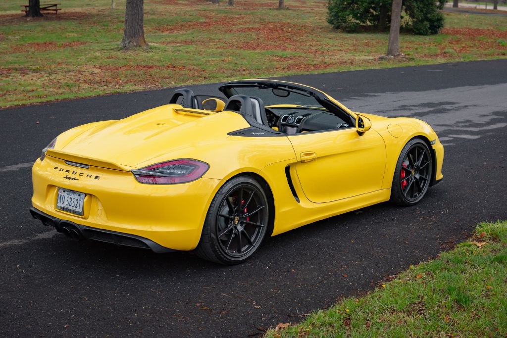Image for 2016 Porsche BOXSTER SPYDER 6-Speed Manual 1 of 26 Yellow