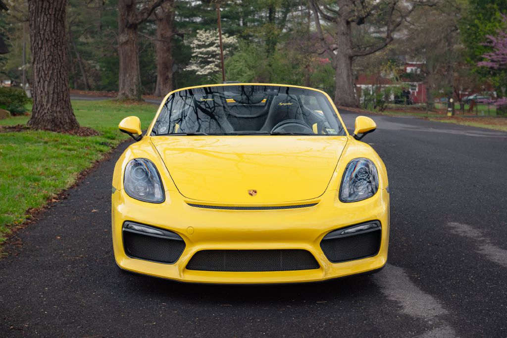 Image for 2016 Porsche BOXSTER SPYDER 6-Speed Manual 1 of 26 Yellow