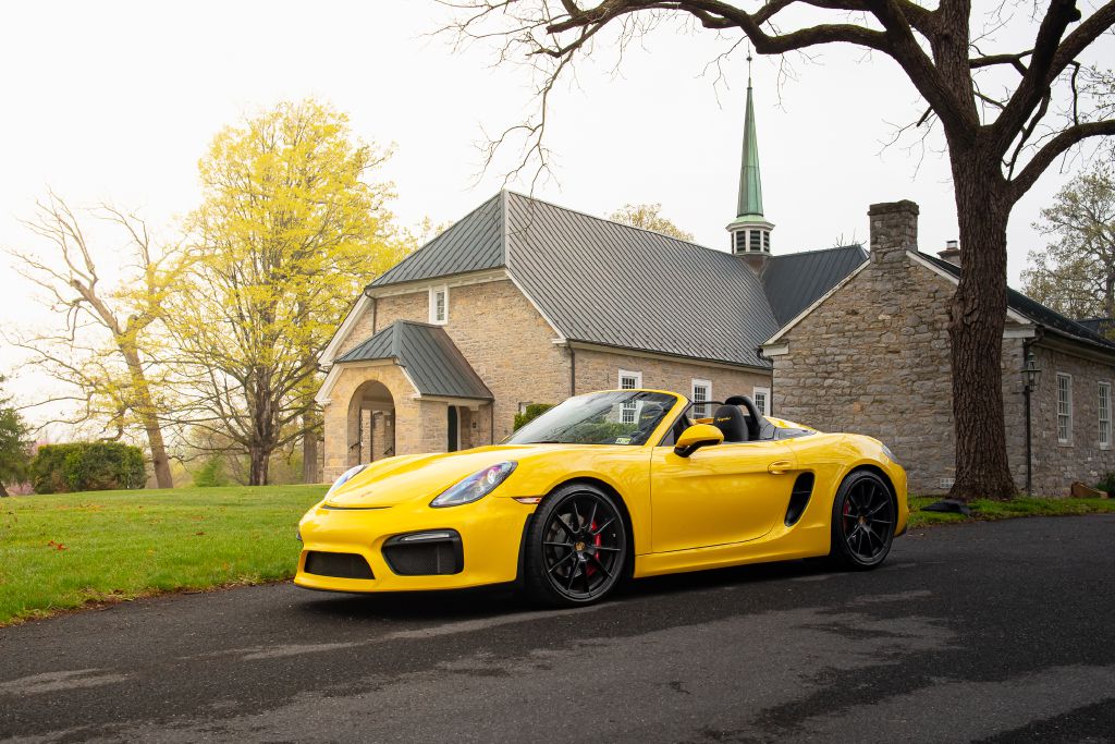 Image for 2016 Porsche BOXSTER SPYDER 6-Speed Manual 1 of 26 Yellow