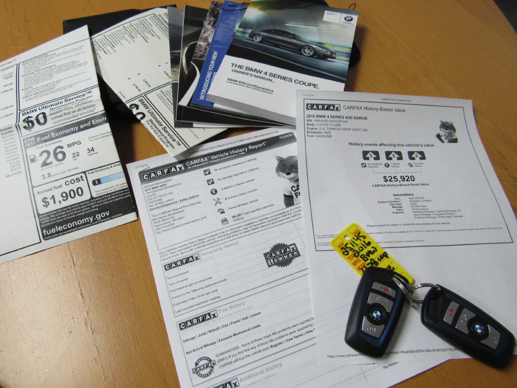 Image for 2016 BMW 428I XDRIVE NAV ///M Sport NAV-Camera-1 Owner!