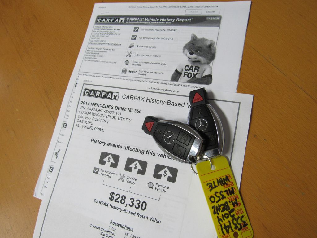 Image for 2014 Mercedes-Benz ML 350 4MATIC NAV Rear Camera 4 NEW Tires