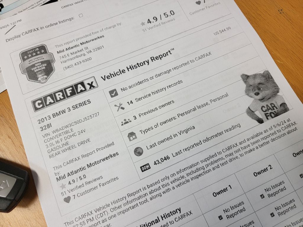 Image for 2013 BMW 328 CONVERTIBLE NEW Michelins-NAV-Spotless!