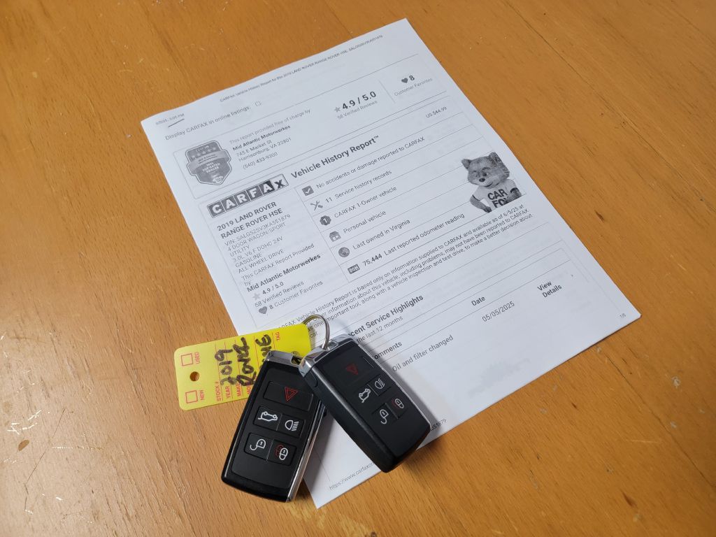 Image for 2019 Land Rover RANGE ROVER HSE 1 OWNER! Blind Spot-Loaded!