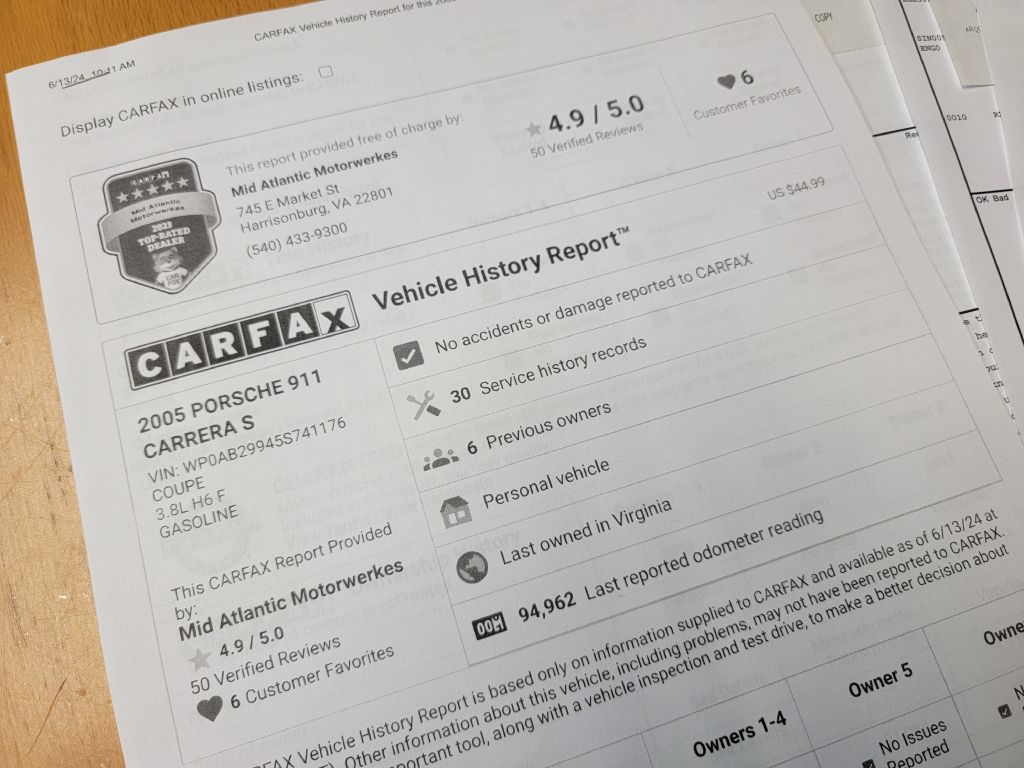 Image for 2005 Porsche 911 997S COUPE NEW Brakes- 6 Speed Manual