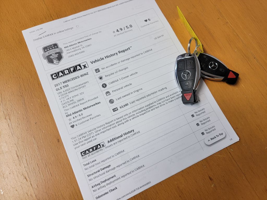 Image for 2017 Mercedes-Benz GLS 550 4MATIC 1 Owner! 3rd Row-Loaded Up