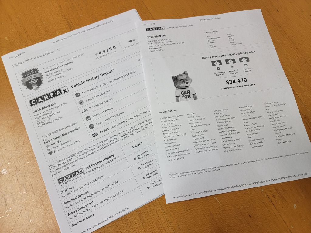 Image for 2015 BMW M4 CONVERTIBLE FULL Options! Michelins - Nice