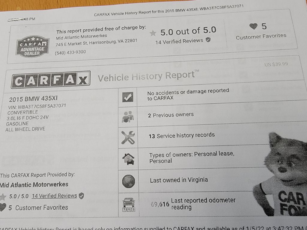 Image for 2015 BMW 435 XDRIVE CONV M Sport-$73k MSRP! LOADED!!