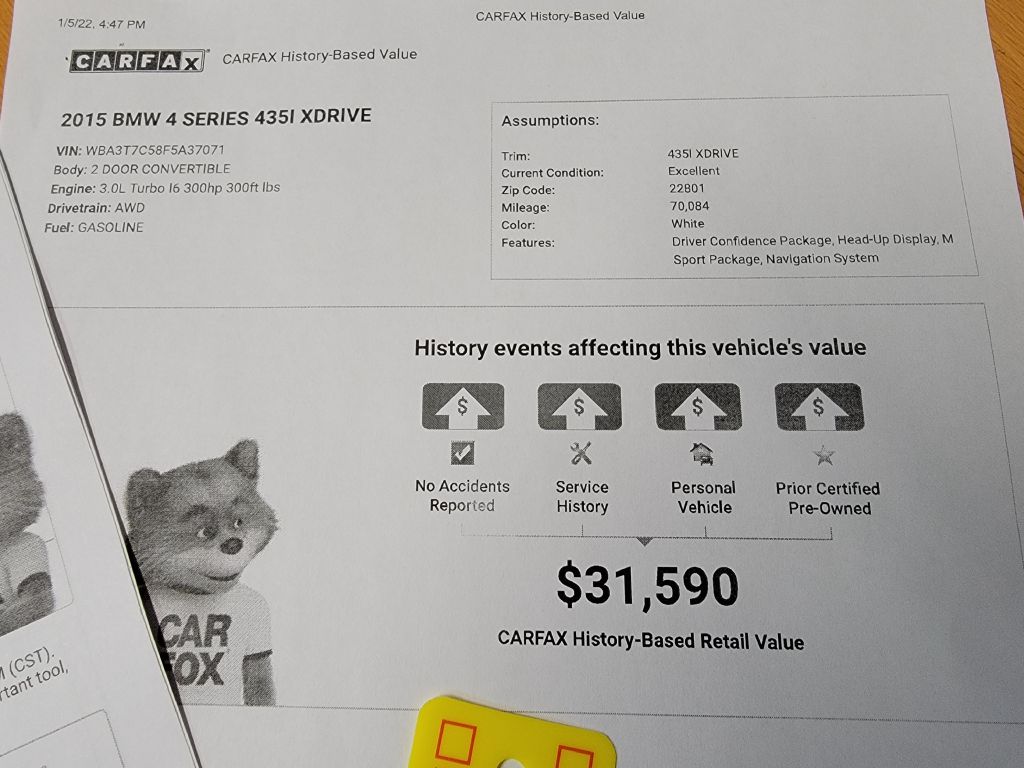 Image for 2015 BMW 435 XDRIVE CONV M Sport-$73k MSRP! LOADED!!