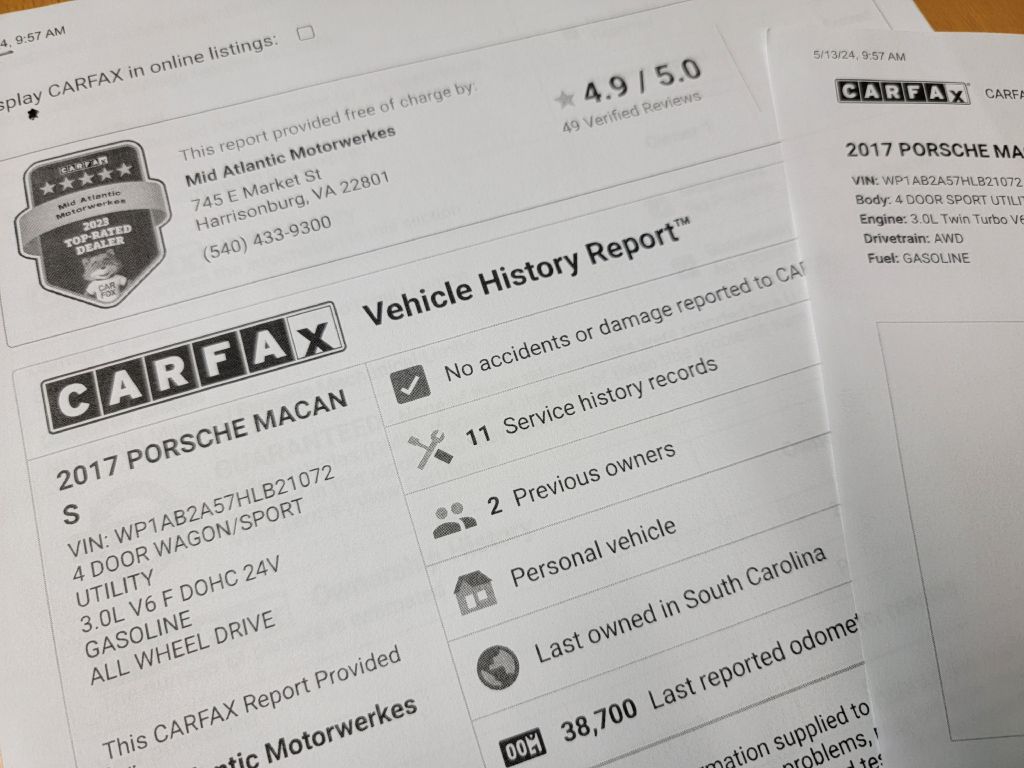 Image for 2017 Porsche MACAN S AWD CPO-Pano Roof-AC Seats!