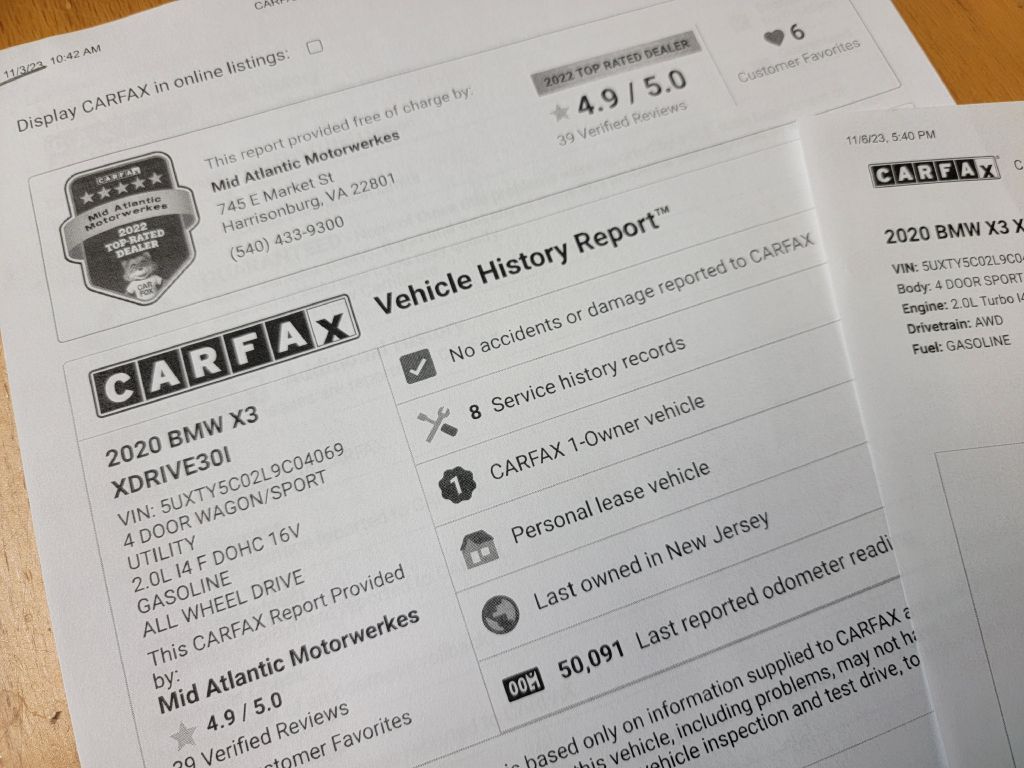 Image for 2020 BMW X3 XDRIVE 30I 1 Owner-XLine Pkg-NAV-Cameara