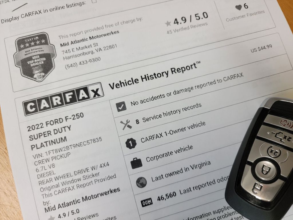 Image for 2022 Ford F250 TREMOR PKG Platinum 1-Owner Loaded Up!