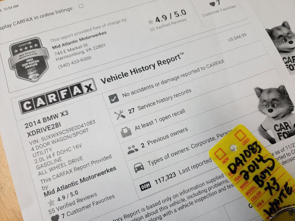 Image for 2014 BMW X3 XDRIVE 28I Consign-Clean-Serviced!