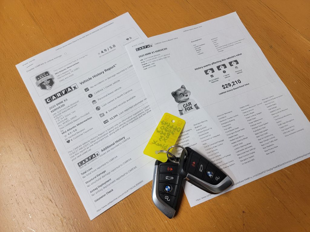 Image for 2020 BMW X3 XDRIVE 30I 1 Owner 4 NEW Tires LOADED!!